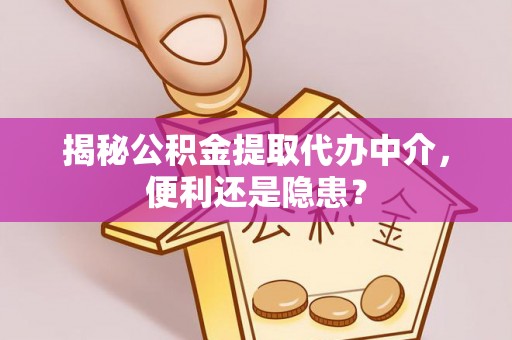 合浦揭秘公积金提取代办中介，便利还是隐患？