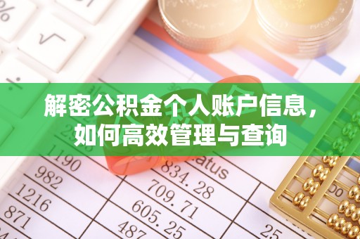 合浦解密公积金个人账户信息，如何高效管理与查询