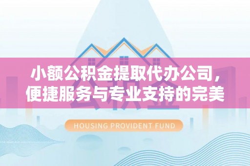 合浦小额公积金提取代办公司，便捷服务与专业支持的完美结合