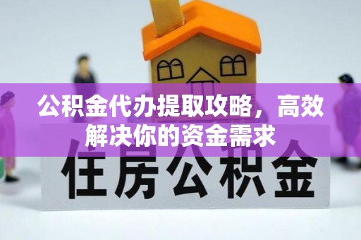 合浦公积金代办提取攻略，高效解决你的资金需求